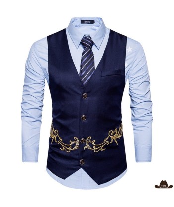 Gilet Western Sans Manche Homme les muscles