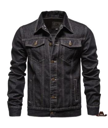 Veste En Jean Coupe Western Homme ou a consommer sur place