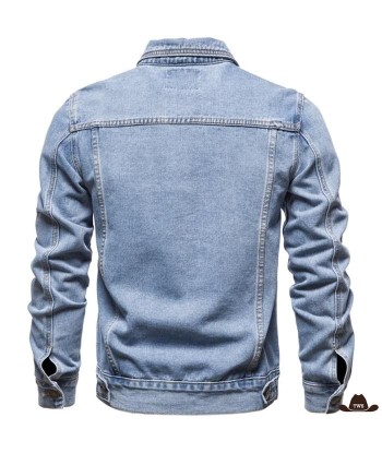 Veste En Jean Coupe Western Homme ou a consommer sur place