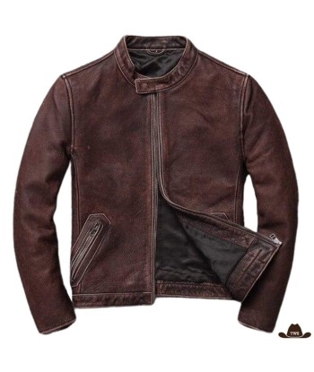 Veste Western en Cuir Economisez 