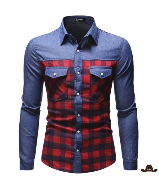 Chemise Western Jeans Homme Le MVP de beaucoup