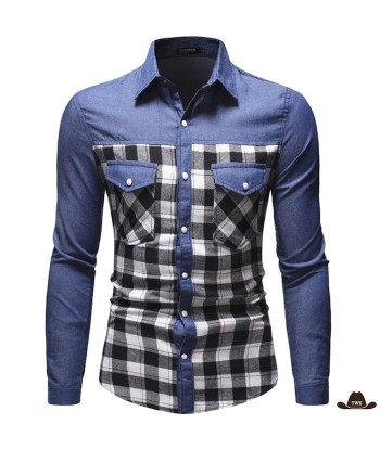 Chemise Western Jeans Homme Le MVP de beaucoup