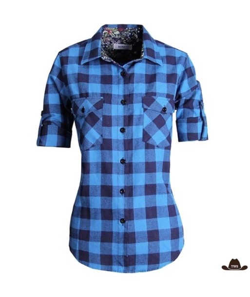 Chemise Country Femme Turquoise vous aussi creer 