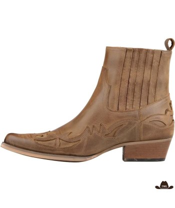 Bottines Beiges Camel Cowboys français