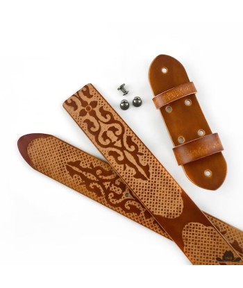 Ceinture en Cuir Brun Homme Style Western Le MVP de beaucoup