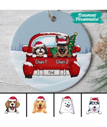 Ornement de Noël personnalisé - Amoureux des chiens - 0033O040C offre 