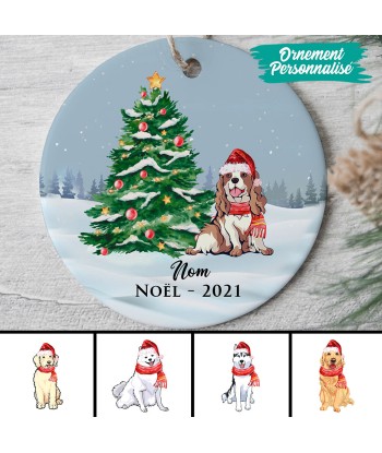 Amoureux des chiens - Ornement de Noël personnalisé - 0029O010C online