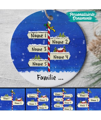 Panneau de Noël en famille - Famille - Ornement de Noël personnalisé - 0072O000I l'achat 