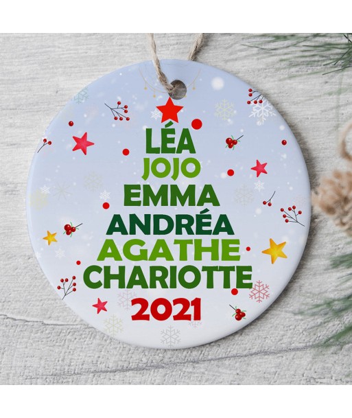 Ornement de Noël personnalisé -  Famille - Arbre de Noël - 0070O000I Comparez et commandez 