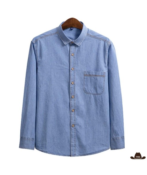 Chemise de Western en Denim les muscles