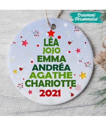 Ornement de Noël personnalisé -  Famille - Arbre de Noël - 0070O000I Comparez et commandez 