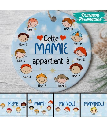 Ornement de Noël personnalisé - Mamie - Cette Mamie appartient à - 0080O040A Jusqu'à 80% De Réduction