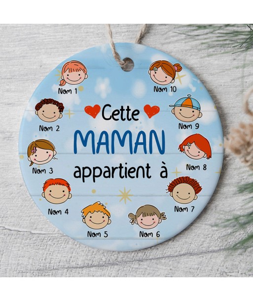 Ornement de Noël personnalisé - Maman - Cette Maman appartient à - 0080O040A 50-70% off 