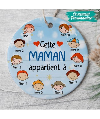 Ornement de Noël personnalisé - Maman - Cette Maman appartient à - 0080O040A 50-70% off 