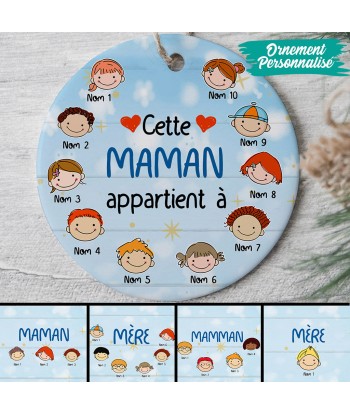 Ornement de Noël personnalisé - Maman - Cette Maman appartient à - 0080O040A 50-70% off 