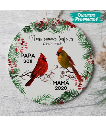 Nous sommes toujours avec vous - Papa, Maman - Ornement de Noël commémoratif personnalisé - 0088O040G en stock