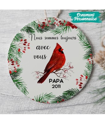 Nous sommes toujours avec vous - Papa, Maman - Ornement de Noël commémoratif personnalisé - 0088O040G en stock