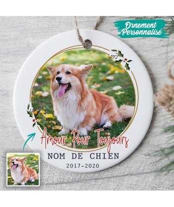 Amoureux des chiens - Ornement de Noël commémoratif personnalisé - 0109O040C l'achat 