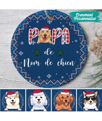 Amoureux des chiens, Maman chien, Papa chien - Ornement de Noël  personnalisé - 0106O040C destockage