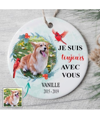 Amoureux des chiens -  Ornement de Noël commémoratif personnalisé - 0112O040C paiement sécurisé