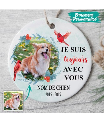 Amoureux des chiens -  Ornement de Noël commémoratif personnalisé - 0112O040C paiement sécurisé