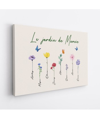 Le jardin de Mamie - Cadeau Personnalisé | Toile pour Maman/Mamie Les êtres humains sont 