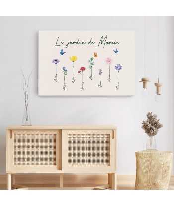 Le jardin de Mamie - Cadeau Personnalisé | Toile pour Maman/Mamie Les êtres humains sont 