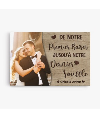 Jusqu'à Notre Dernier Souffle - Cadeau Personnalisé | Toile pour Couples Amoureux pas cher