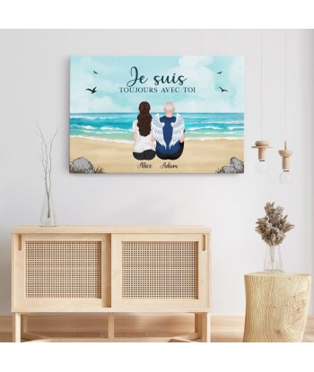 Je Suis Toujours Avec Toi - Cadeau Personnalisé | Toile pour Famille en stock