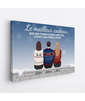 Le Meilleur Cadeau - Cadeau Personnalisé | Toile pour Famille Noël prix