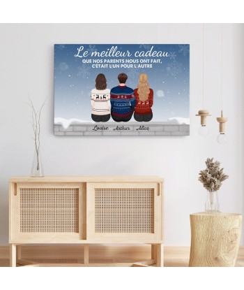 Le Meilleur Cadeau - Cadeau Personnalisé | Toile pour Famille Noël prix