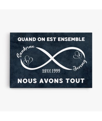 Nous Avons Tout - Cadeau Personnalisé | Toile pour Couples/Amoureux prix