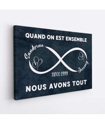 Nous Avons Tout - Cadeau Personnalisé | Toile pour Couples/Amoureux prix