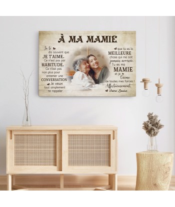 À Ma Mamie Maman - Cadeau Personnalisé | Toile pour Mamie Maman chez Cornerstreet bien 