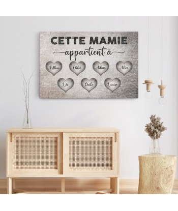 Cette Mamie Appartient À - Cadeau Personnalisé | Toile pour Mamie Maman Comment ça marche