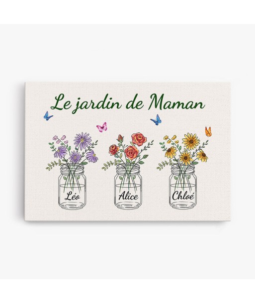 Le Jardin de Maman - Cadeau Personnalisé | Toile pour Maman Mamie Toutes les collections ici