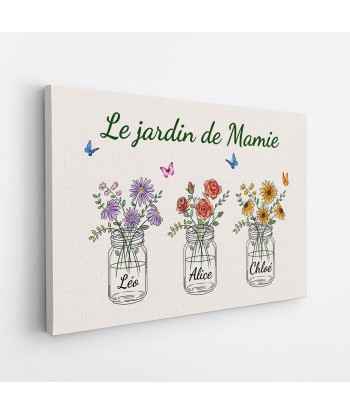 Le Jardin de Maman - Cadeau Personnalisé | Toile pour Maman Mamie Toutes les collections ici