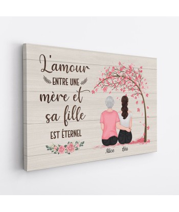 L'Amour Éternel - Cadeau Personnalisé | Toile pour Maman Mamie outlet