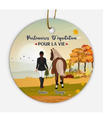 Ornement Partenaires D'équitation Pour La Vie Personnalisé en ligne des produits 