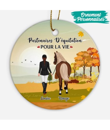 Ornement Partenaires D'équitation Pour La Vie Personnalisé en ligne des produits 