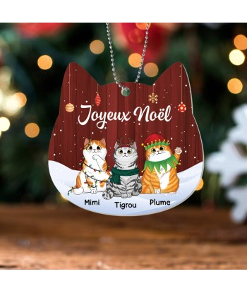 Joyeux Miaou Noël - Cadeau Personnalisé | Ornement pour Noël Vous souhaitez 