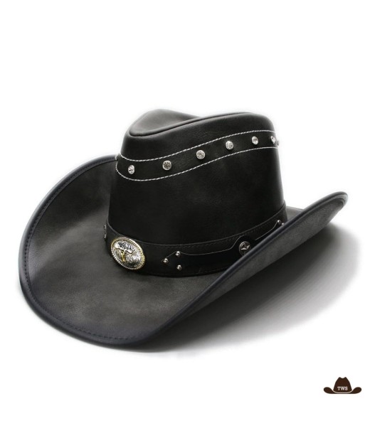 Chapeau Cowboy Cuir Homme soldes