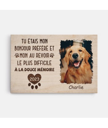 Tu Etais Mon Bonjour Préféré Et Mon Adieu Le Plus Difficile Pour Chien suggérées chez