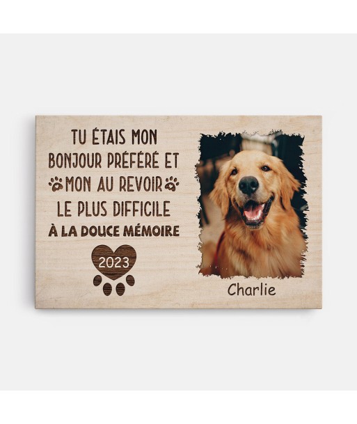 Tu Etais Mon Bonjour Préféré Et Mon Adieu Le Plus Difficile Pour Chien suggérées chez