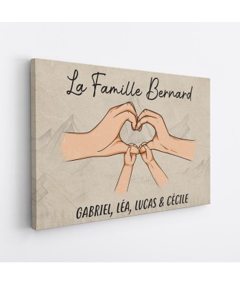 La Famille Durand - Cadeau Personnalisé | Toile pour Famille français