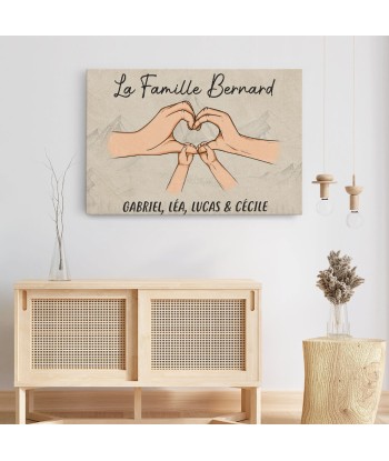 La Famille Durand - Cadeau Personnalisé | Toile pour Famille français