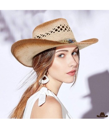 Chapeau Western Paille Femme Par le système avancé 