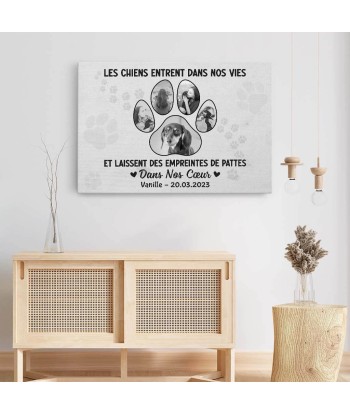 Les Chiens/Chats Entrent Dans Notre Vie - Cadeau Personnalisé | Toile pour Amoureux des Animaux acheter