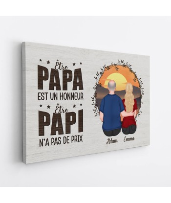 Être Papa/Papy N'a Pas De Prix - Cadeau Personnalisé | Toile Pour Homme prix pour 