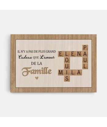 Il N'y a Pas De Plus Grand Cadeau Que L'amour De La Famille - Cadeau Personnalisé | Toile Pour Famille basket pas cher